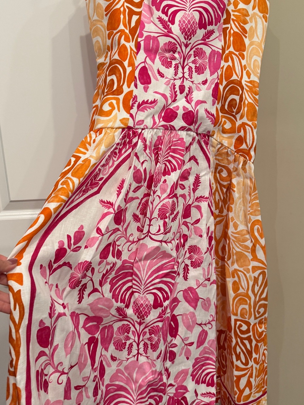 BNWT FARM Rio Pink and Orange Floral Maxi Dress - Picture 10 of 10